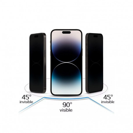 iLike Apple IPHONE 14 PRO Tempered Privacy Glass Black