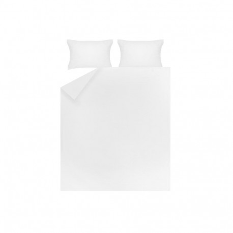 triibuline satiin valge voodipesukomplekt 200x220