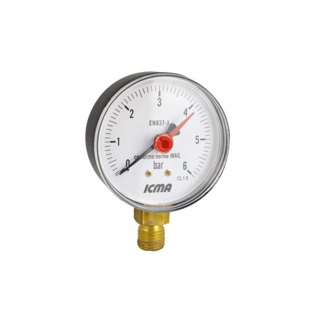 MANOMETER 63MM. 1/4. 10 BAR