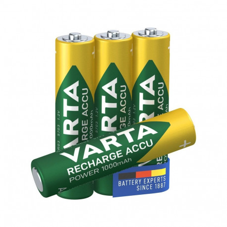 Varta AAA (Micro)/HR03 (5703) laetav - 1000 mAh, 4 tk blisterpakendis