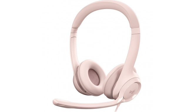 Logitech H390 USB roosa