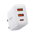 Baseus CCXJ-E02 charger 2x USB-A 1x USB-C 3 A (BSU2896WHT)