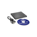 H.L Data Storage | Ultra Slim Portable DVD-Writer | GP60NB60 | Interface USB 2.0 | DVD±R/RW | CD rea
