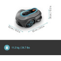 Gardena robotic lawnmower smart SILENO free 800m? set (grey/turquoise, Li-ion battery, with smart ga