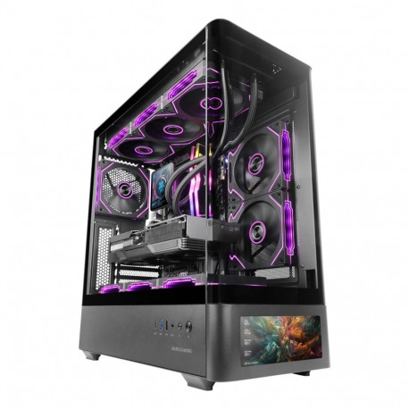 Mars Gaming MCLCDPRO computer case Midi Tower Black