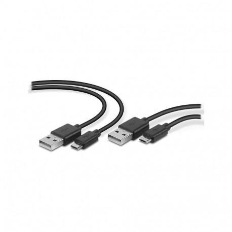 STREAM Play & Charge USB Cable Set - for PS4, black
