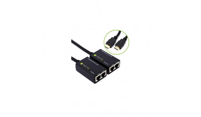 Techly Amplifier HDMI Cat 5e / 6 Compact 30m IDATA EXT-E30D