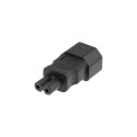 Deltaco DEL-1012 power cable Black IEC C14 IEC C7