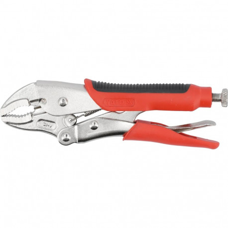 Yato Welding Lock Grip Pliers YT-2152, 180mm, 40CrV, TPR handles, induction hardened, cold forged