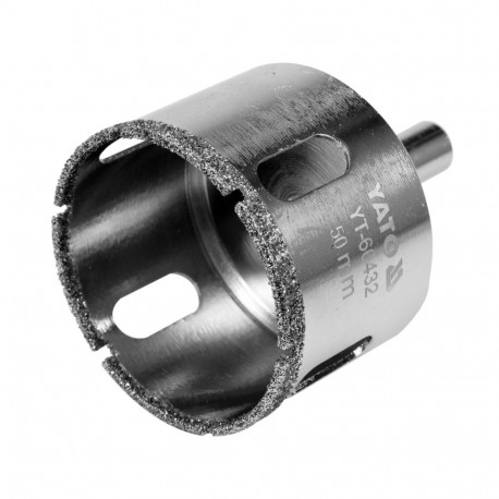 Yato YT-60432 Diamond tile drill bit, 50mm, 400 rpm, dry/damp drilling, for stoneware/ceramics, stee
