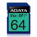 Adata mälukaart microSDXC 64GB PremierPro UHS-I U3 V30 100/80MB/s