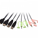 2-Port USB 4K HDMI Cable KVM Switch with Remote Port Selector