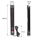 Power strip 8 sockets 1,5m MCE11 wall mount