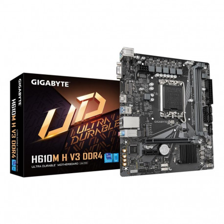 Mainboard|GIGABYTE|Intel H610|LGA1700|Micro-ATX|Memory DDR4|Memory slots 2|1xPCI-Express 3.0 1x|1xPC
