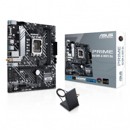 Mainboard|ASUS|Intel H610|LGA1700|Micro-ATX|Memory DDR4|Memory slots 2|1xPCI-Express 3.0 1x|1xPCI-Ex