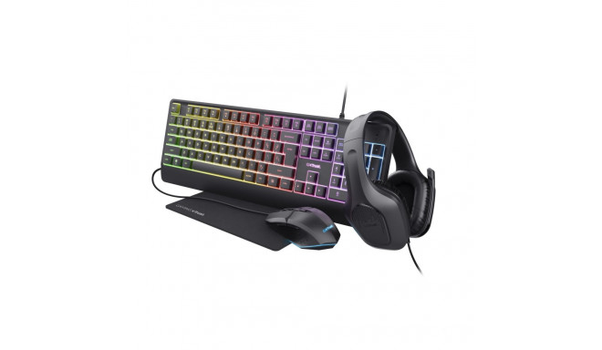KEYBOARD +MOUSE GXT792 QUADROX/4-IN-1 BUNDLE ENG 25155 TRUST