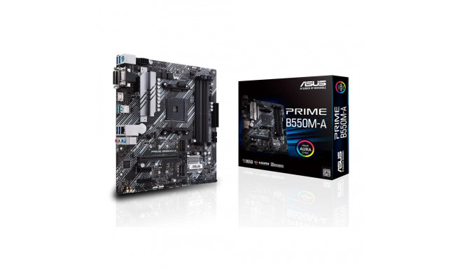 Mainboard|ASUS|AMD B550|SAM4|MicroATX|Memory DDR4|Memory slots 4|2xPCI-Express 3.0 1x|1xPCI-Express 