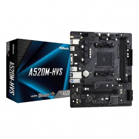 Mainboard|ASROCK|AMD A520|SAM4|Micro-ATX|Memory DDR4|Memory slots 2|1xPCI-Express 3.0 1x|1xPCI-Expre