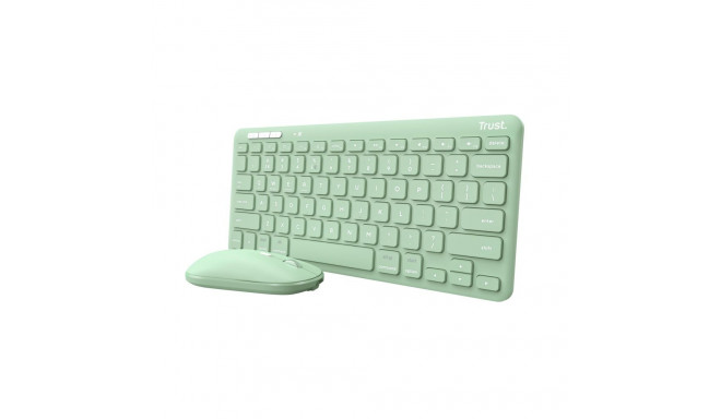 KEYBOARD +MOUSE WRL LYRA/GREEN 24942 TRUST