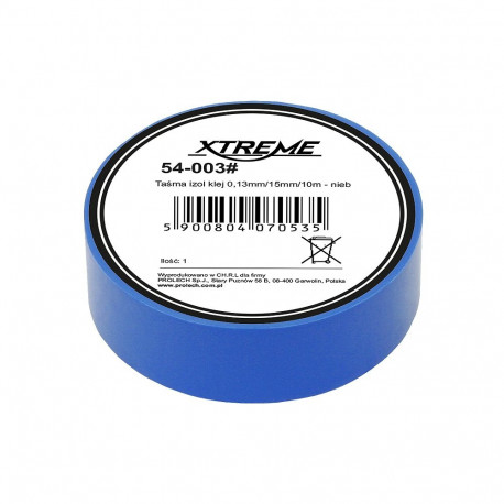 54-003# isoleerteip 0,13mm/15mm/10m - sinine (10 tk.)