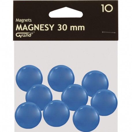 Magnets diam.30mm 10pcs /PVC drum assorted