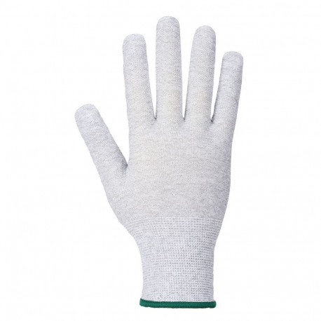 Antistaatilised töökindad kindad PORTWEST A196G6R valge/hall S/7