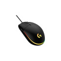 Logitech G203 Lightsync Wired Gaming Mouse USB-A, 8000 DPI, Black