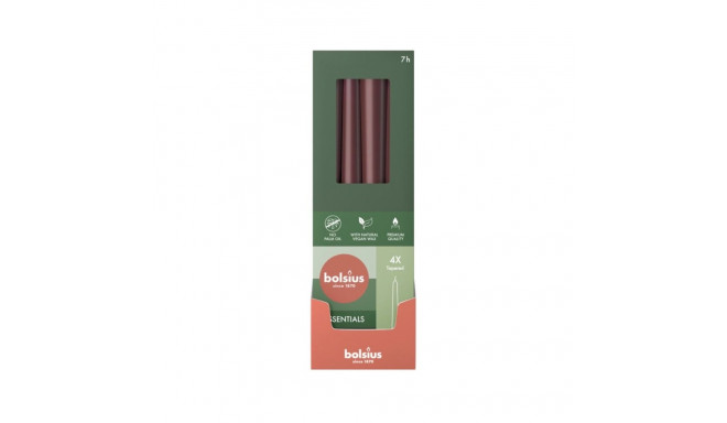 Bolsius Table candles 245/24mm Dark Red 4pcs