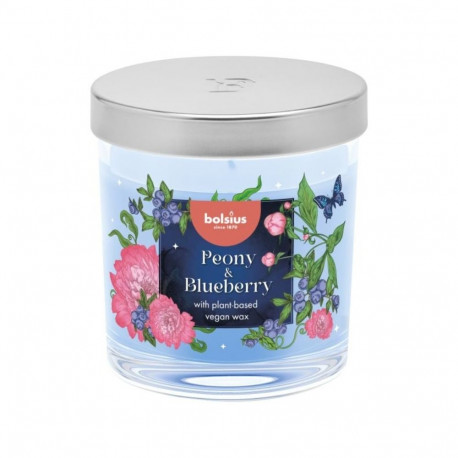 Bolsius Floral Fusion Scented Candle 80x72mm Peony & Blueberry