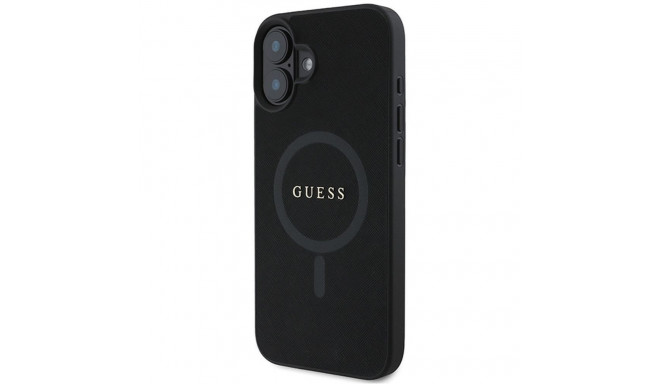 Guess GUESS case for IPHONE 16 Plus compatible with MagSafe GUHMP16MPSAHMCK (PU Saffiano Classic Log