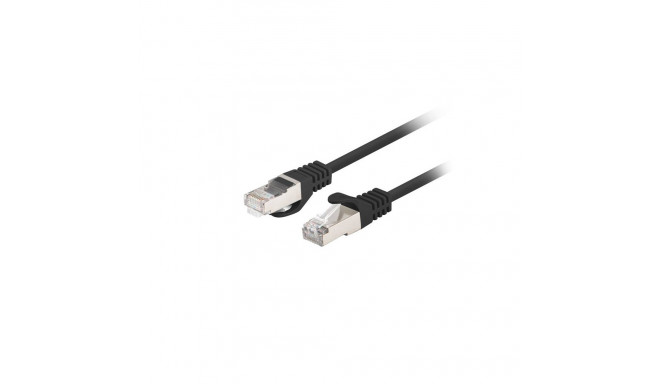PATCHCORD CAT.6 FTP 1M BLACK FLUKE PASSED LANBERG 10-PACK