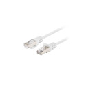 PATCHCORD CAT.6 FTP 0.25M WHITE FLUKE PASSED LANBERG 10-PACK