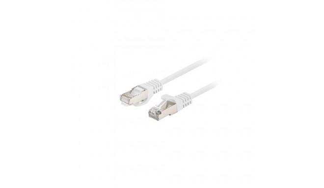 PATCHCORD CAT.6 FTP 0.25M WHITE FLUKE PASSED LANBERG 10-PACK