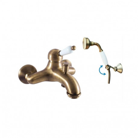 BATH LEVER MIXER + ACCESSOR L554.5/2SM