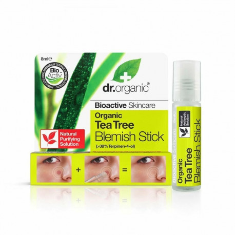 Akne Nahahooldus Dr.Organic DR00140 8 ml Roll-On Teepuu
