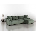 Corner sofa DIVI RC, mint green