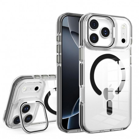 Case for iPhone 17 AIR Lens Mag Cover compatible with MagSafe black