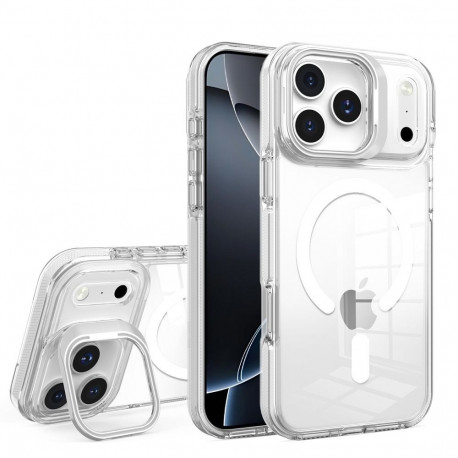 Case for iPhone 15 PRO Lens Mag Cover compatible with MagSafe white