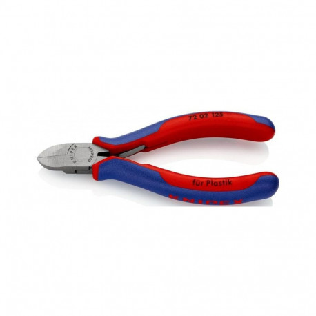 Seitenschneider 72 02 125, für Kunststoff (rot/blau, Länge 125mm)