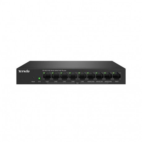 Tenda G0-8G-PoE wired router Gigabit Ethernet Black