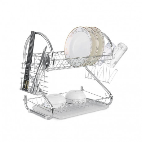 Dish drying rack 38 cm MAESTRO MR-1025-38 Silver