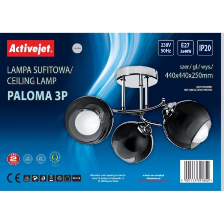 Activejet AJE-PALOMA 3P E27 3x40W rippvalgusti