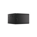 Lanberg WF01-6606-00B 6U seinapealne rack-kapp must