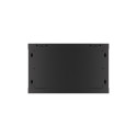 Lanberg WF01-6606-00B 6U seinapealne rack-kapp must
