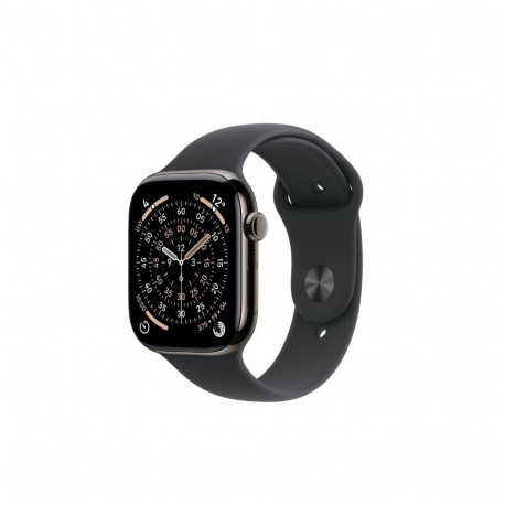 Watch Series 11 GPS + Cellular 46mm Slate Titanium Case with Black Sport Band - S/M