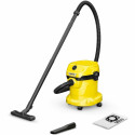 Vacuum Cleaner|KARCHER|Wet and dry vacuum cleaner WD 2 Plus V-15/4/18|Car cleaning|1000 Watts|Suctio