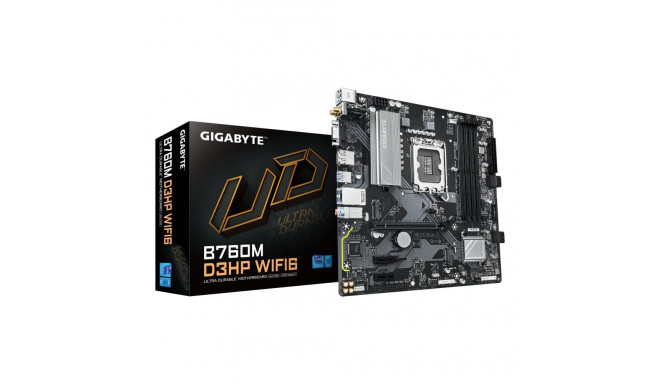 Mainboard|GIGABYTE|Intel B760 Express|LGA1700|Micro-ATX|Memory DDR5|Memory slots 4|B760MD3HPWIFI61.0