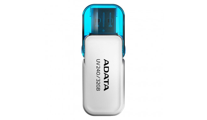 MEMORY DRIVE FLASH USB2 32GB/WHITE AUV240-32G-RWH ADATA