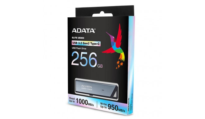 MEMORY DRIVE FLASH USB-C 256GB/SILV AELI-UE800-256G-CSG ADATA