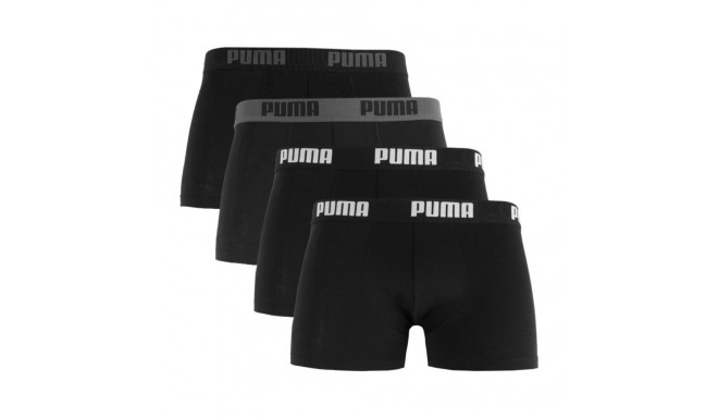 Puma meeste bokserid Basic 4-pakk 938198 01 S, must